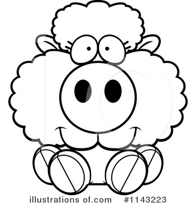 Royalty-Free (RF) Sheep Clipart Illustration by Cory Thoman - Stock Sample #1143223