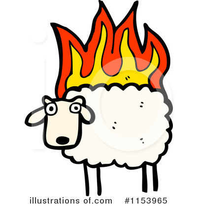 Royalty-Free (RF) Sheep Clipart Illustration by lineartestpilot - Stock Sample #1153965