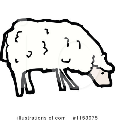 Royalty-Free (RF) Sheep Clipart Illustration by lineartestpilot - Stock Sample #1153975