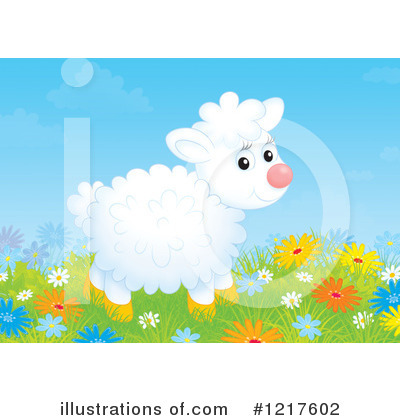 Royalty-Free (RF) Sheep Clipart Illustration by Alex Bannykh - Stock Sample #1217602