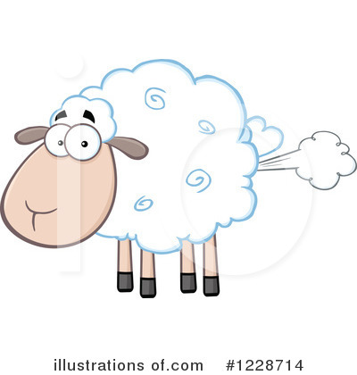 Royalty-Free (RF) Sheep Clipart Illustration by Hit Toon - Stock Sample #1228714