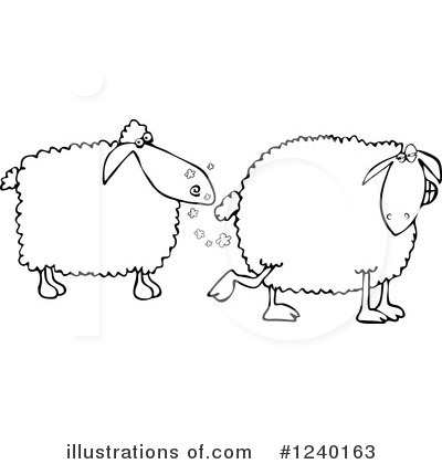 Royalty-Free (RF) Sheep Clipart Illustration by djart - Stock Sample #1240163