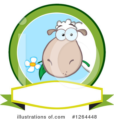 Royalty-Free (RF) Sheep Clipart Illustration by Hit Toon - Stock Sample #1264448