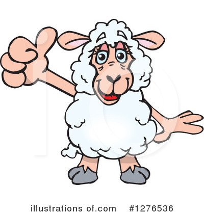 Lamb Clipart #1276536 by Dennis Holmes Designs
