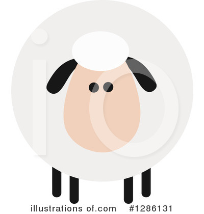 Royalty-Free (RF) Sheep Clipart Illustration by Hit Toon - Stock Sample #1286131