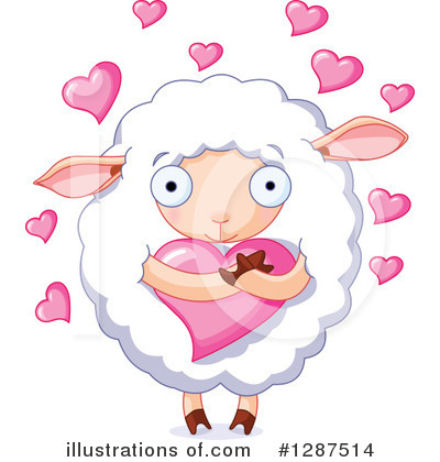 Royalty-Free (RF) Sheep Clipart Illustration by Pushkin - Stock Sample #1287514