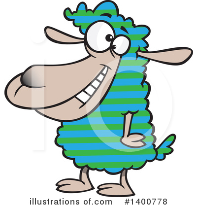 Royalty-Free (RF) Sheep Clipart Illustration by toonaday - Stock Sample #1400778