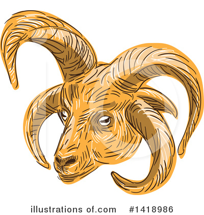 Royalty-Free (RF) Sheep Clipart Illustration by patrimonio - Stock Sample #1418986