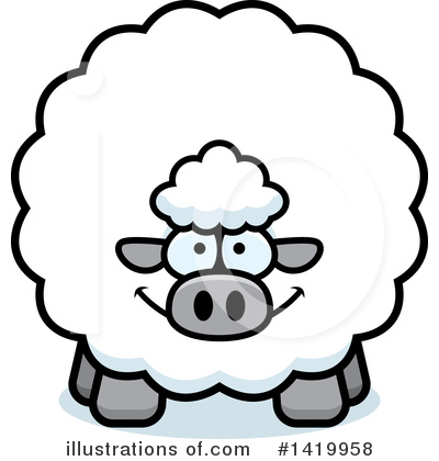 Sheep Clipart #1419958 by Cory Thoman