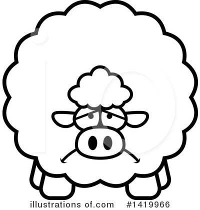 Royalty-Free (RF) Sheep Clipart Illustration by Cory Thoman - Stock Sample #1419966
