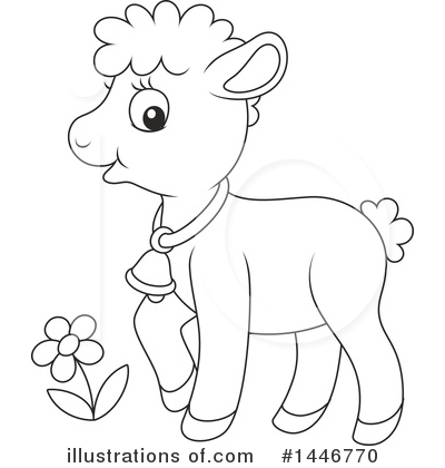 Royalty-Free (RF) Sheep Clipart Illustration by Alex Bannykh - Stock Sample #1446770