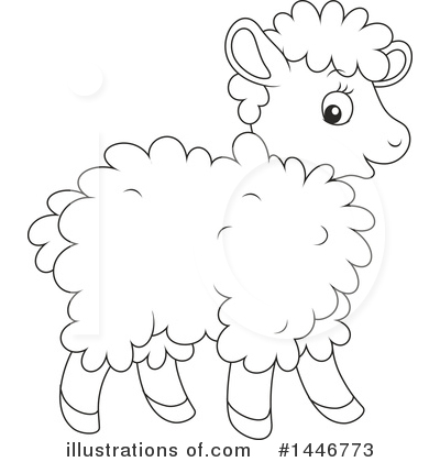 Royalty-Free (RF) Sheep Clipart Illustration by Alex Bannykh - Stock Sample #1446773