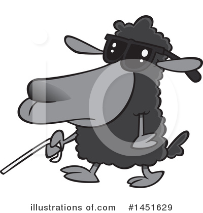 Royalty-Free (RF) Sheep Clipart Illustration by toonaday - Stock Sample #1451629