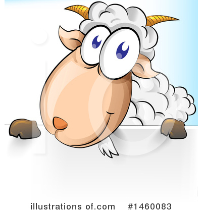 Royalty-Free (RF) Sheep Clipart Illustration by Domenico Condello - Stock Sample #1460083