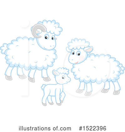 Sheep Clipart #1522396 by Alex Bannykh