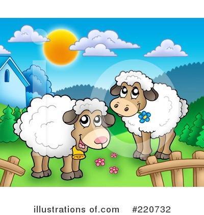 Royalty-Free (RF) Sheep Clipart Illustration by visekart - Stock Sample #220732