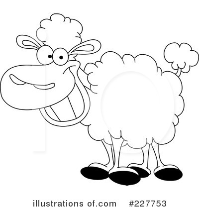 Royalty-Free (RF) Sheep Clipart Illustration by yayayoyo - Stock Sample #227753