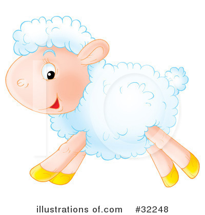 Royalty-Free (RF) Sheep Clipart Illustration by Alex Bannykh - Stock Sample #32248