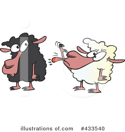 Royalty-Free (RF) Sheep Clipart Illustration by toonaday - Stock Sample #433540