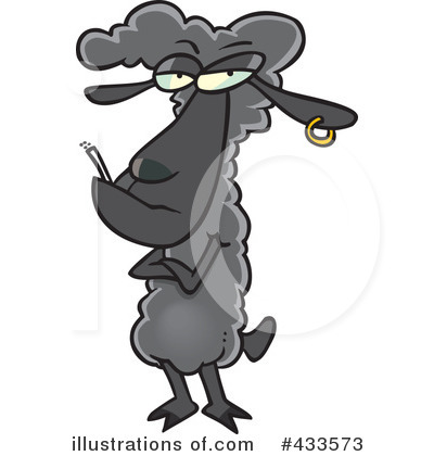Black Sheep Clipart #433573 by toonaday