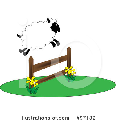Royalty-Free (RF) Sheep Clipart Illustration by Pams Clipart - Stock Sample #97132