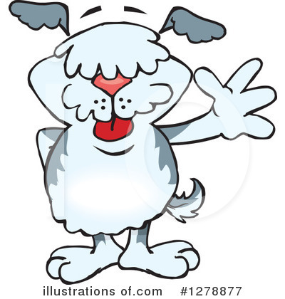 Royalty-Free (RF) Sheepdog Clipart Illustration by Dennis Holmes Designs - Stock Sample #1278877