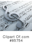 Sheet Music Clipart #85754 by Mopic