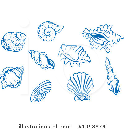 Royalty-Free (RF) Shells Clipart Illustration by Vector Tradition SM - Stock Sample #1098676