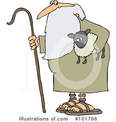 Royalty-Free (RF) Shepherd Clipart Illustration by djart - Stock Sample #101706