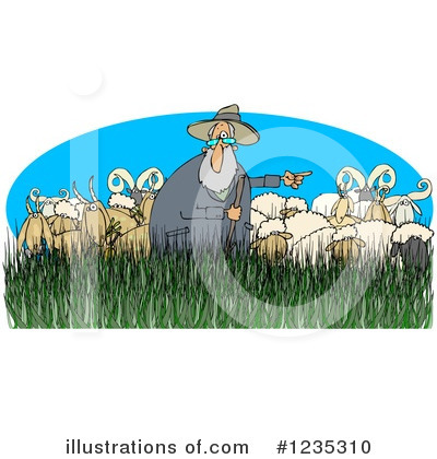 Royalty-Free (RF) Shepherd Clipart Illustration by djart - Stock Sample #1235310