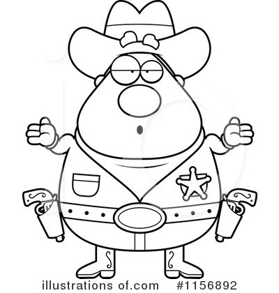 Royalty-Free (RF) Sheriff Clipart Illustration by Cory Thoman - Stock Sample #1156892
