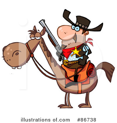 Royalty-Free (RF) Sheriff Clipart Illustration by Hit Toon - Stock Sample #86738