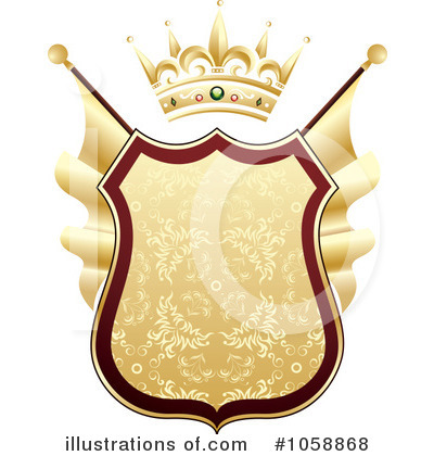 Royalty-Free (RF) Shield Clipart Illustration by TA Images - Stock Sample #1058868