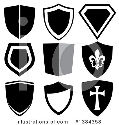 Royalty-Free (RF) Shield Clipart Illustration by michaeltravers - Stock Sample #1334358