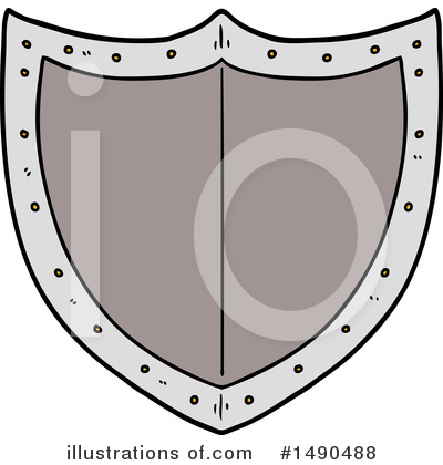 Royalty-Free (RF) Shield Clipart Illustration by lineartestpilot - Stock Sample #1490488