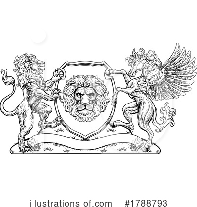 Royalty-Free (RF) Shield Clipart Illustration by AtStockIllustration - Stock Sample #1788793