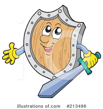 Royalty-Free (RF) Shield Clipart Illustration by visekart - Stock Sample #213496