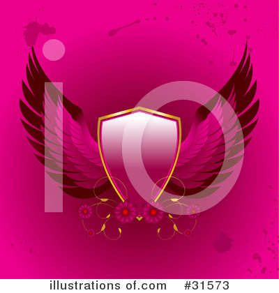 Royalty-Free (RF) Shield Clipart Illustration by elaineitalia - Stock Sample #31573