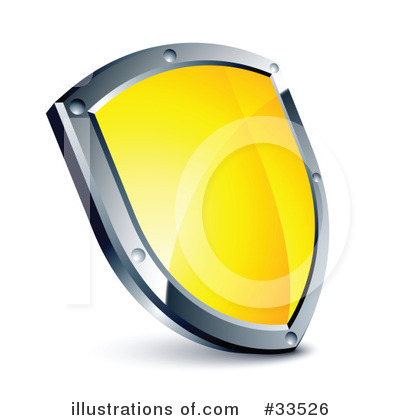 Royalty-Free (RF) Shield Clipart Illustration by beboy - Stock Sample #33526