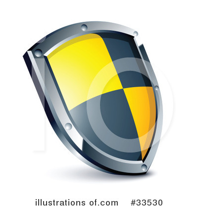 Royalty-Free (RF) Shield Clipart Illustration by beboy - Stock Sample #33530