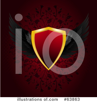 Royalty-Free (RF) Shield Clipart Illustration by elaineitalia - Stock Sample #63863