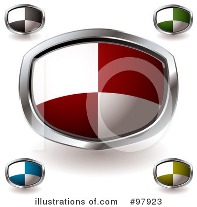 Royalty-Free (RF) Shield Clipart Illustration by michaeltravers - Stock Sample #97923