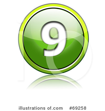 Royalty-Free (RF) Shiny Green Button Clipart Illustration by chrisroll - Stock Sample #69258