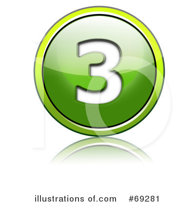 Royalty-Free (RF) Shiny Green Button Clipart Illustration by chrisroll - Stock Sample #69281