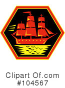 Ship Clipart #104567 by patrimonio