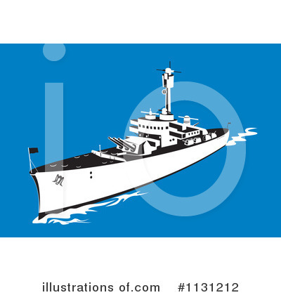 Royalty-Free (RF) Ship Clipart Illustration by patrimonio - Stock Sample #1131212
