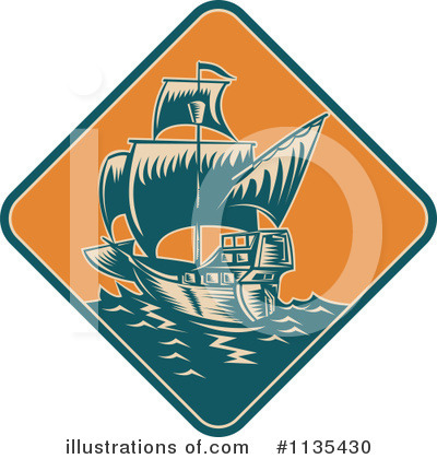 Royalty-Free (RF) Ship Clipart Illustration by patrimonio - Stock Sample #1135430