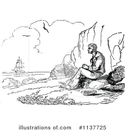 Royalty-Free (RF) Ship Clipart Illustration by Prawny Vintage - Stock Sample #1137725