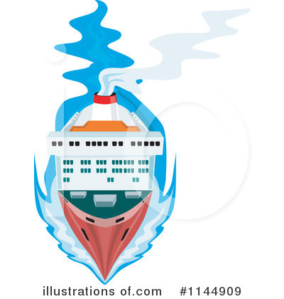 Cargo Ship Clipart #1144909 by patrimonio