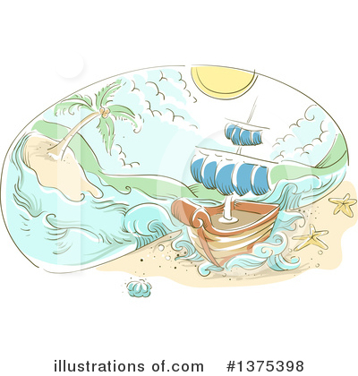 Shipwreck Clipart #1375398 by BNP Design Studio